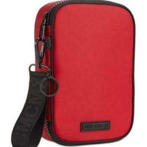Steve Madden Red Nylon Hard Pencil Case